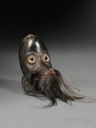 Dan Carved Wood Bird Masquette